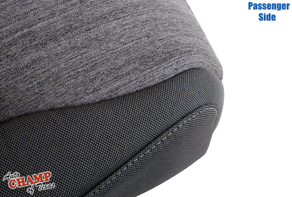 2021 2025 ford f150 xl base passenger seat cover closeup gray cloth texture durable