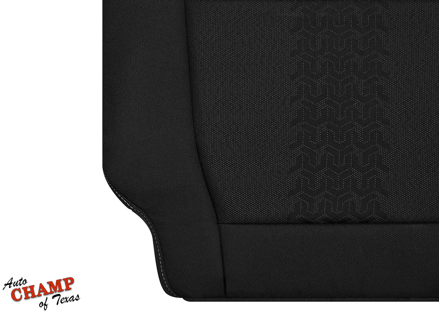 2015-2020 Ford F-150 XLT Sport Driver Side Bottom Cloth Seat Cover Black