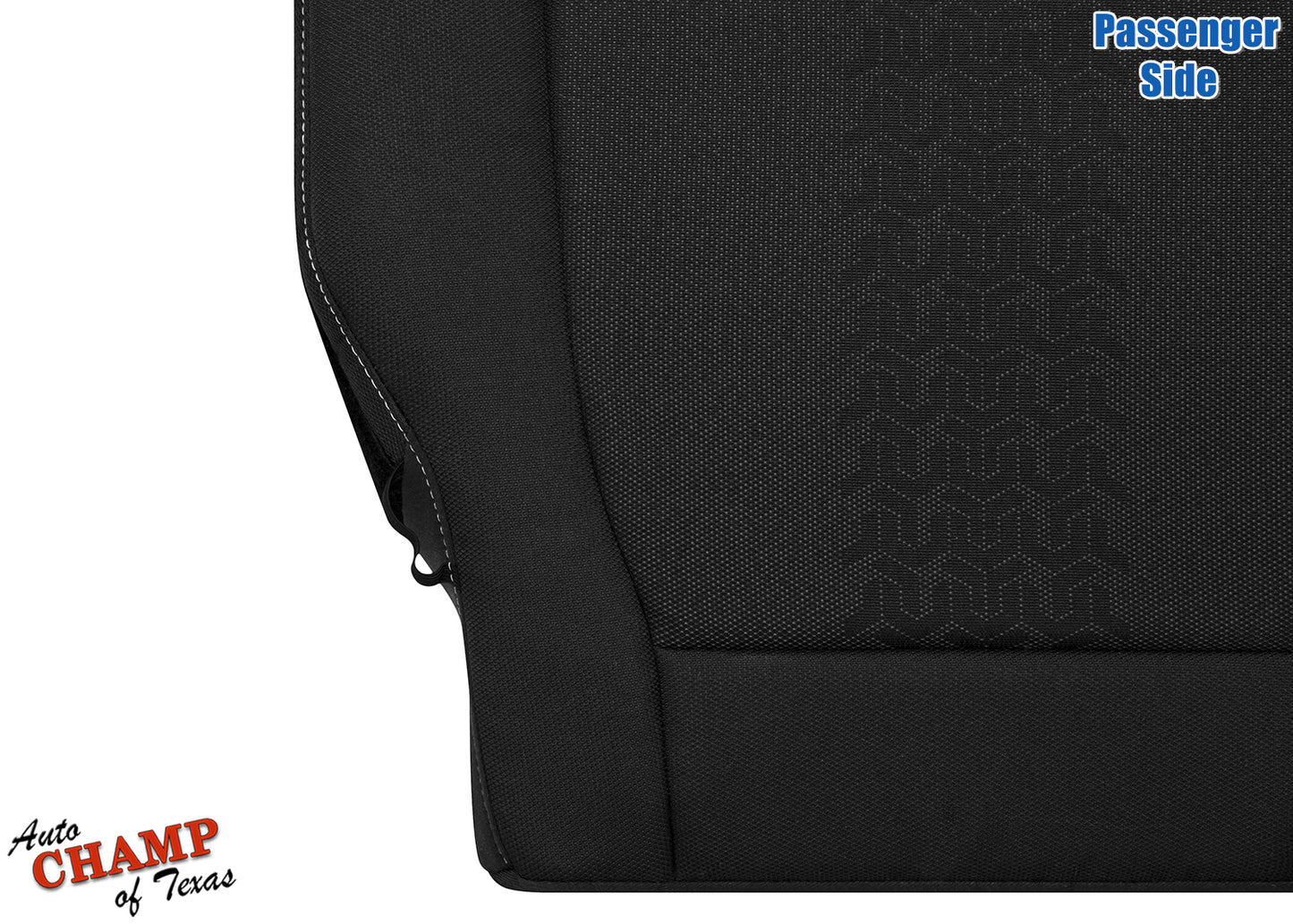 2015-2020 Ford F-150 XLT Sport Passenger Side Bottom Cloth Seat Cover Black