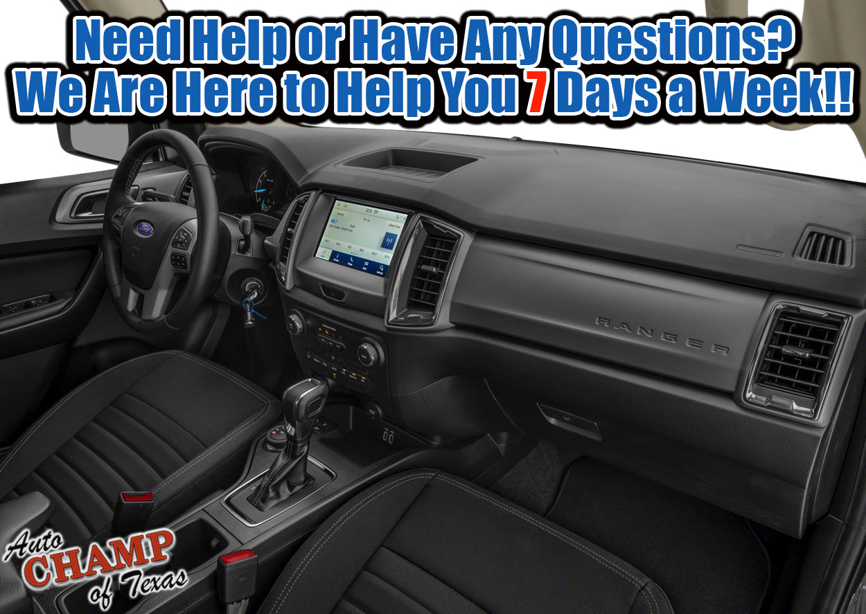 2019-2023 Ford Ranger Driver Side Bottom Cloth Seat Cover Black