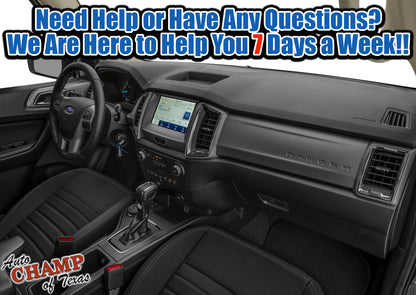 2019-2023 Ford Ranger Driver Side Bottom Cloth Seat Cover Black