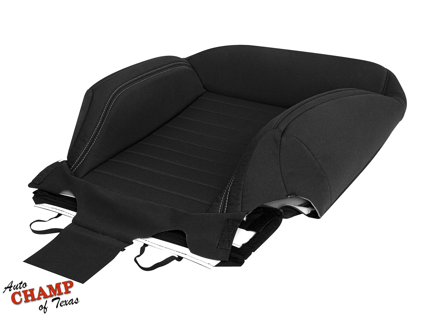 2019-2023 Ford Ranger Driver Side Lean Back Cloth Seat Cover Black