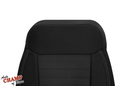 2019-2023 Ford Ranger Driver Side Lean Back Cloth Seat Cover Black