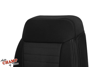 2019-2023 Ford Ranger Driver Side Lean Back Cloth Seat Cover Black