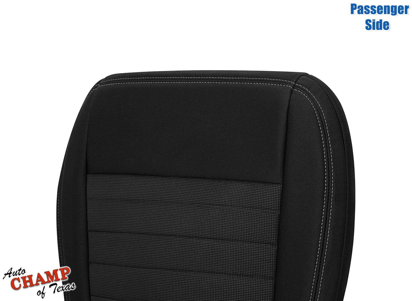 2019-2023 Ford Ranger Passenger Side Bottom Cloth Seat Cover Black