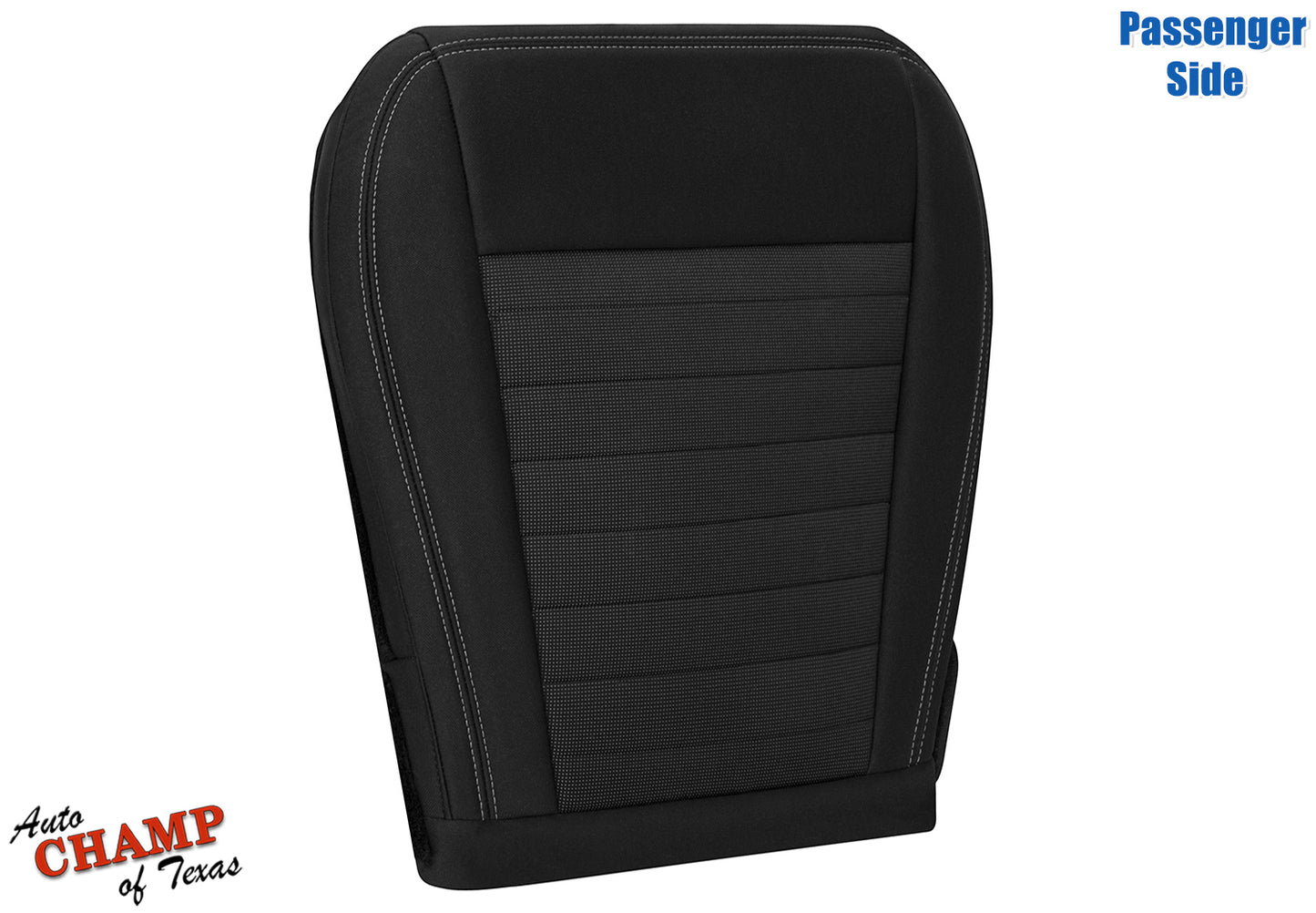 2019-2023 Ford Ranger Passenger Side Bottom Cloth Seat Cover Black