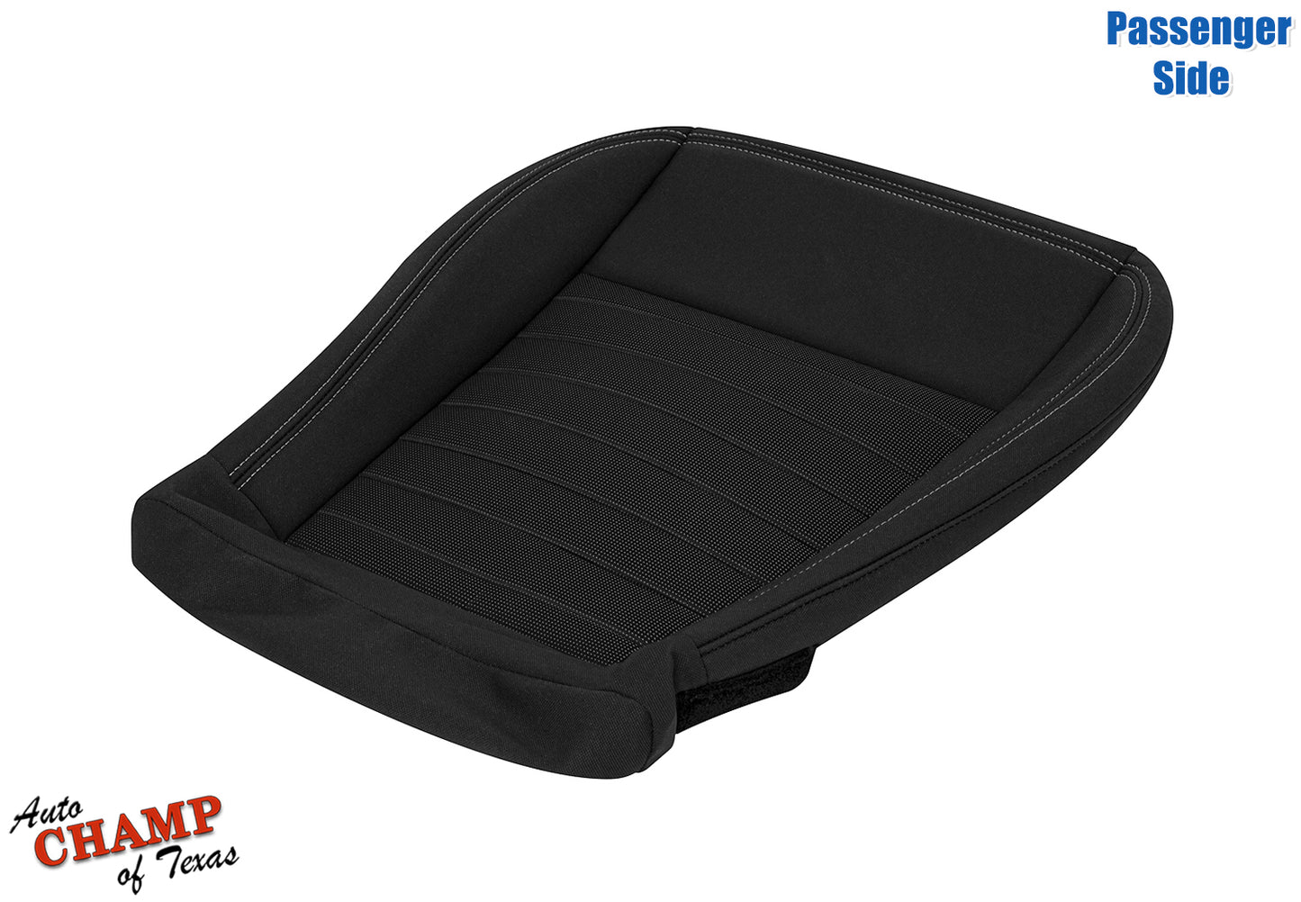 2019-2023 Ford Ranger Passenger Side Bottom Cloth Seat Cover Black