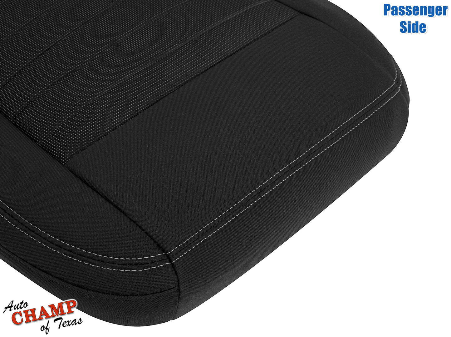 2019-2023 Ford Ranger Passenger Side Bottom Cloth Seat Cover Black