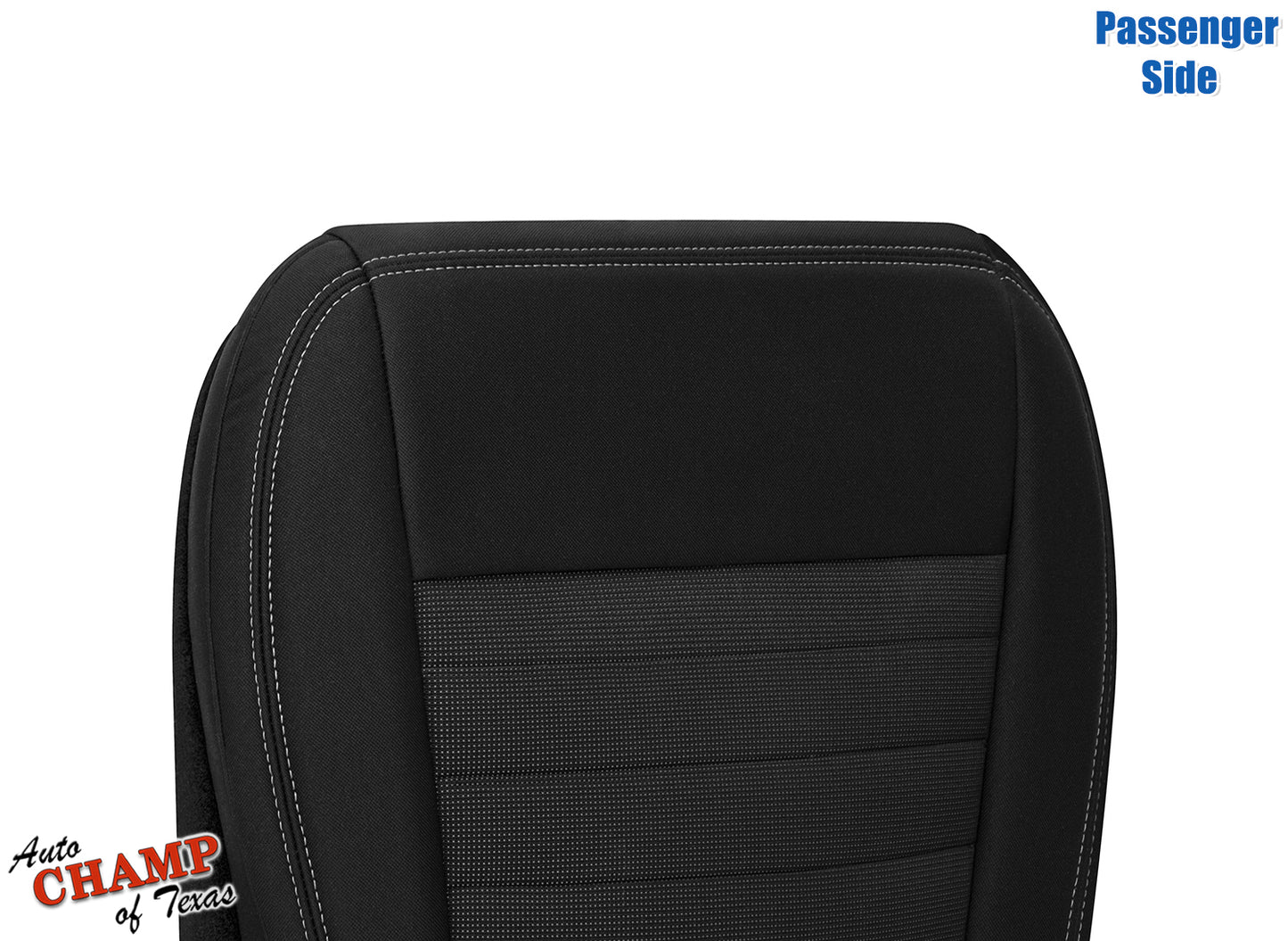 2019-2023 Ford Ranger Passenger Side Bottom Cloth Seat Cover Black