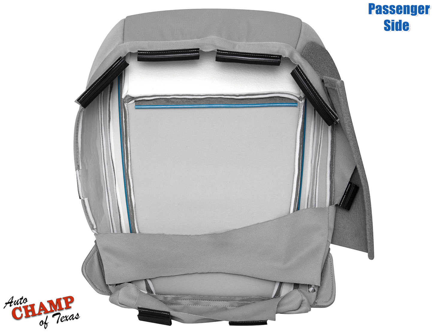 2019-2023 Ford Ranger Passenger Side Bottom Cloth Seat Cover Gray