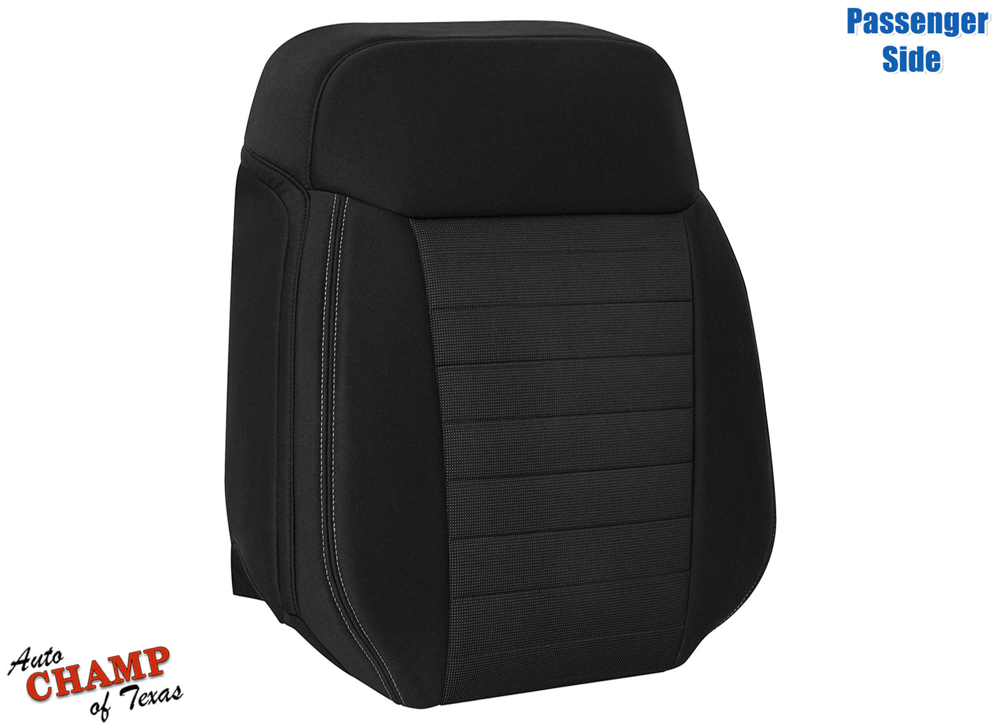 2019-2023 Ford Ranger Passenger Side Lean Back Cloth Seat Cover Black