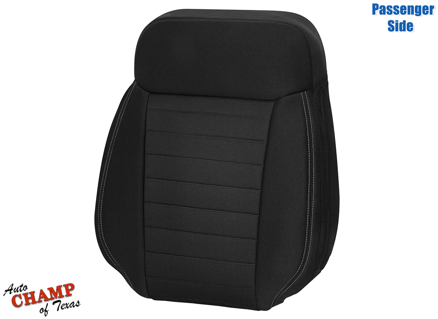 2019-2023 Ford Ranger Passenger Side Lean Back Cloth Seat Cover Black