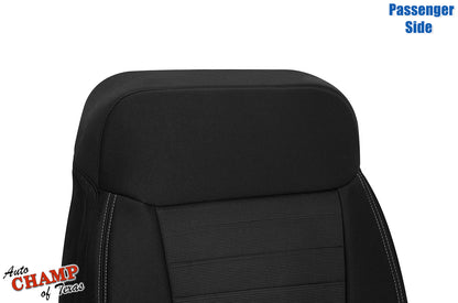 2019-2023 Ford Ranger Passenger Side Lean Back Cloth Seat Cover Black