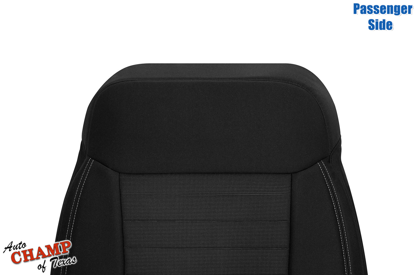 2019-2023 Ford Ranger Passenger Side Lean Back Cloth Seat Cover Black