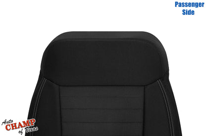 2019-2023 Ford Ranger Passenger Side Lean Back Cloth Seat Cover Black