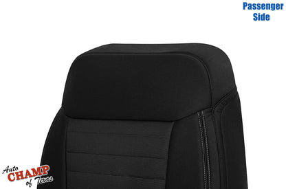 2019-2023 Ford Ranger Passenger Side Lean Back Cloth Seat Cover Black