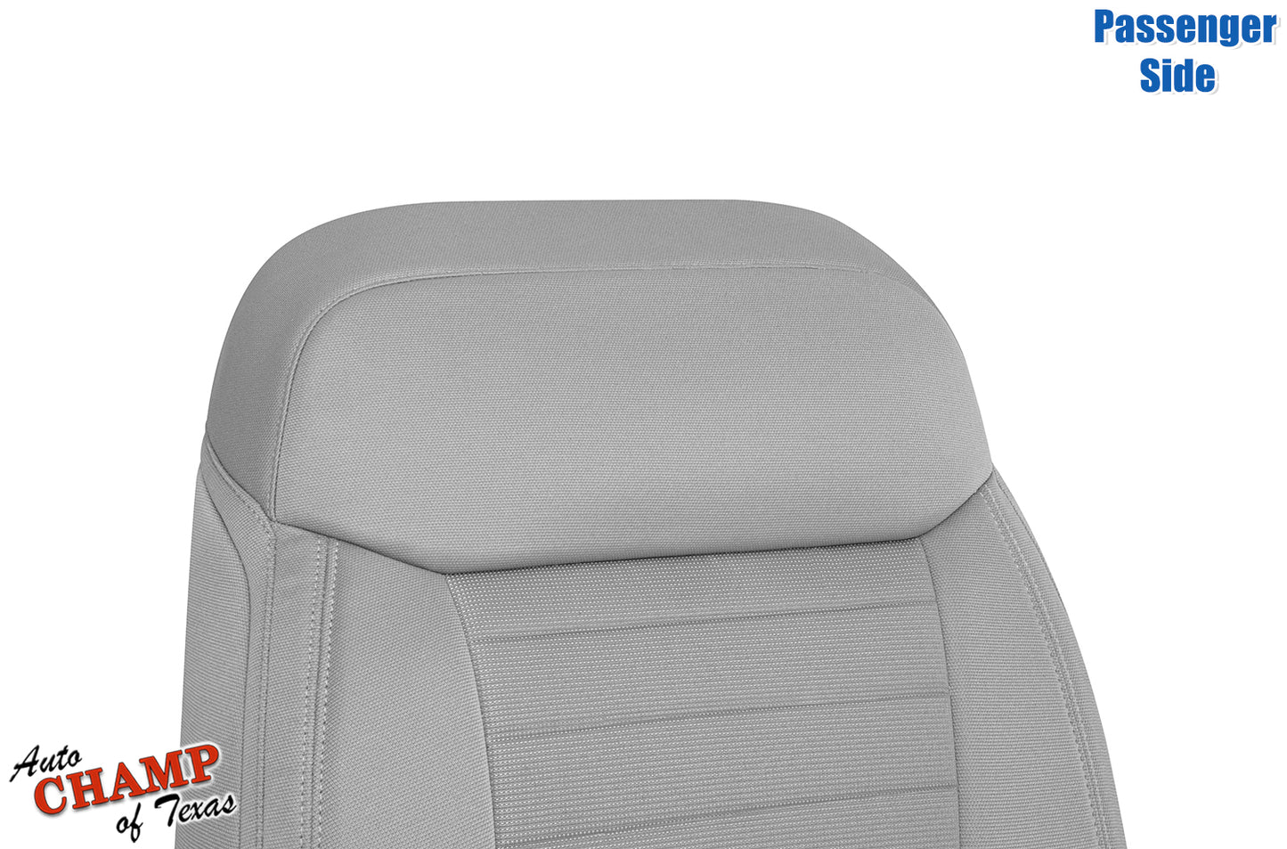 2019-2023 Ford Ranger Passenger Side Lean Back Cloth Seat Cover Gray