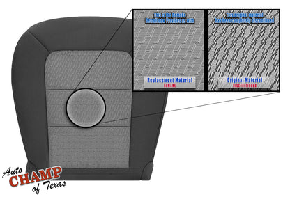 2003-2005 Ford Explorer Sport Trac Driver Side Bottom Cloth Seat Cover 2-Tone Gray