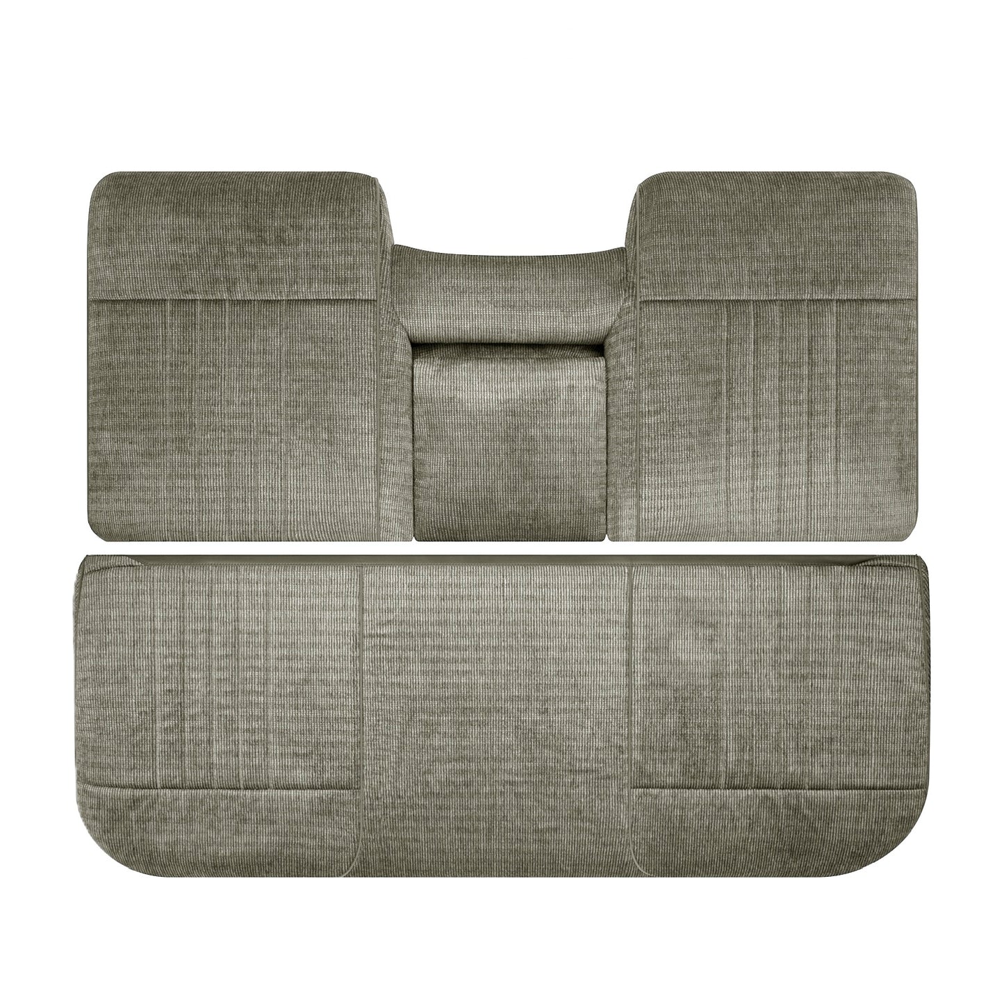 1987-1991 Ford F-150 F-250 F-350 XLT - Bottom/Lean Back Bench Seat Cloth Covers Tan