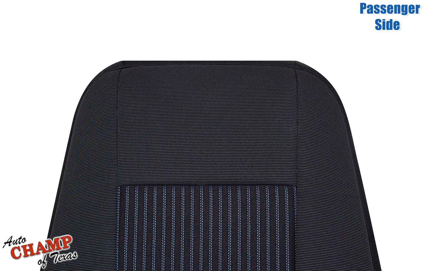 2014 2019 ford transit van passenger seat cover black fabric angled