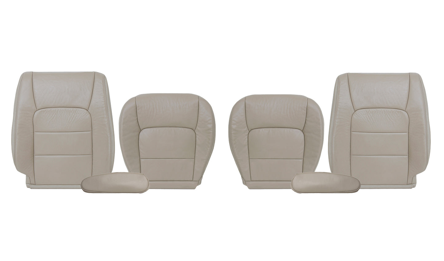 1998-2007 Lexus LX470 Driver & Passenger Complete Leather Seat Covers, Tan