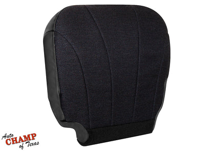 1999-2002 Chevy Silverado W/T Base Work Truck Driver Side Bottom Cloth Seat Cover Dark Gray