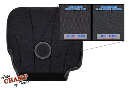 1999-2002 Chevy Silverado W/T Base Work Truck Passenger Side Bottom Cloth Seat Cover Dark Gray