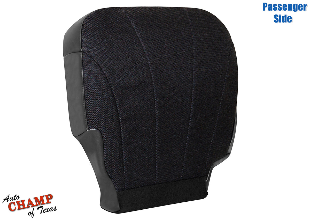 1999-2002 GMC Sierra W/T Base Work Truck Passenger Side Bottom Cloth Seat Cover Dark Gray