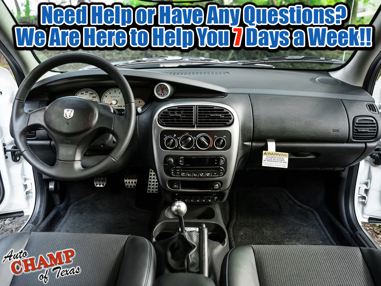 2000–2005 Dodge Neon SXT Passenger Bottom Cloth Seat Cover Black