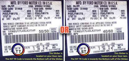 2009 2010 ford f150 stx xl interior sticker trm guide