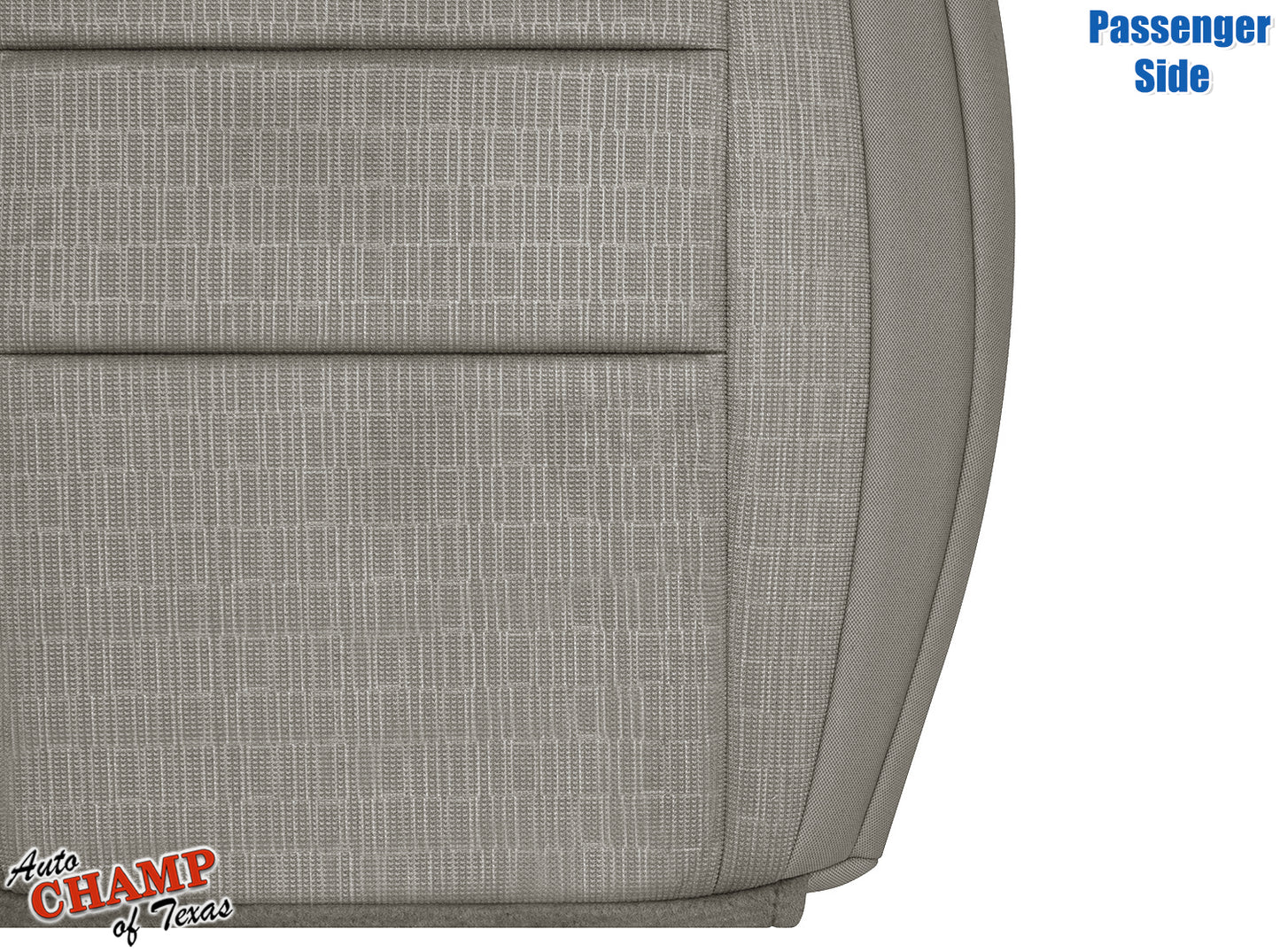 2011-2013 Jeep Grand Cherokee Laredo Passenger Side Bottom Cloth Seat Cover, Gray