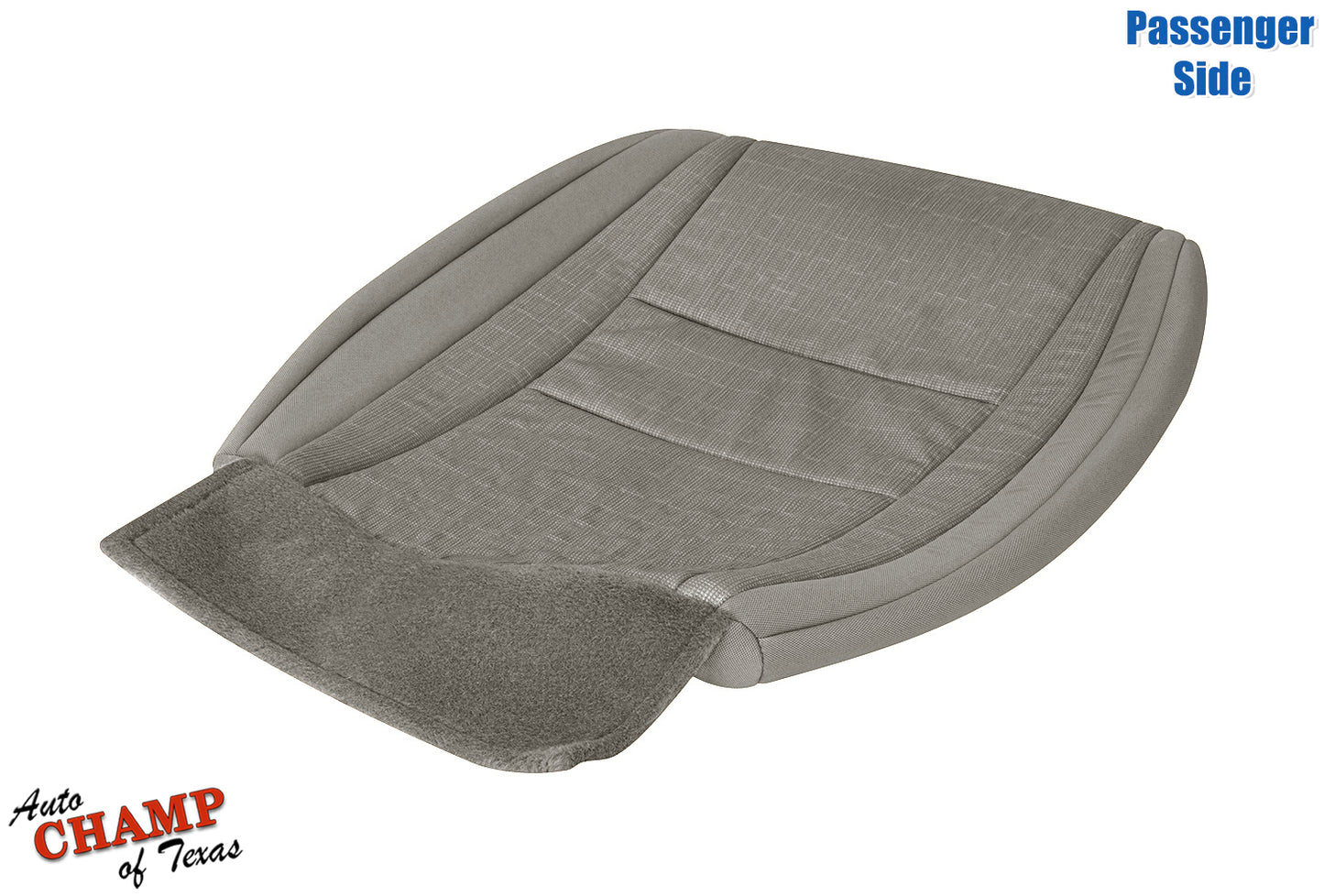 2011-2013 Jeep Grand Cherokee Laredo Passenger Side Bottom Cloth Seat Cover, Gray