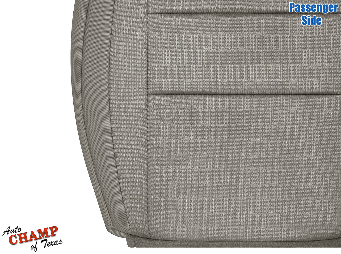 2011-2013 Jeep Grand Cherokee Laredo Passenger Side Bottom Cloth Seat Cover, Gray
