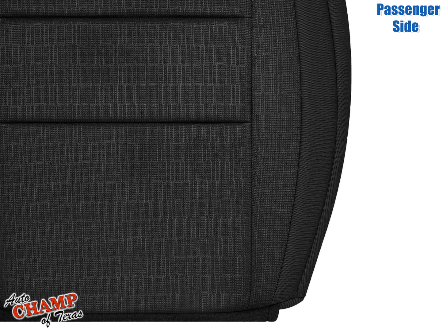 2011-2017 Jeep Grand Cherokee Laredo Passenger Side Bottom Cloth Seat Cover Black
