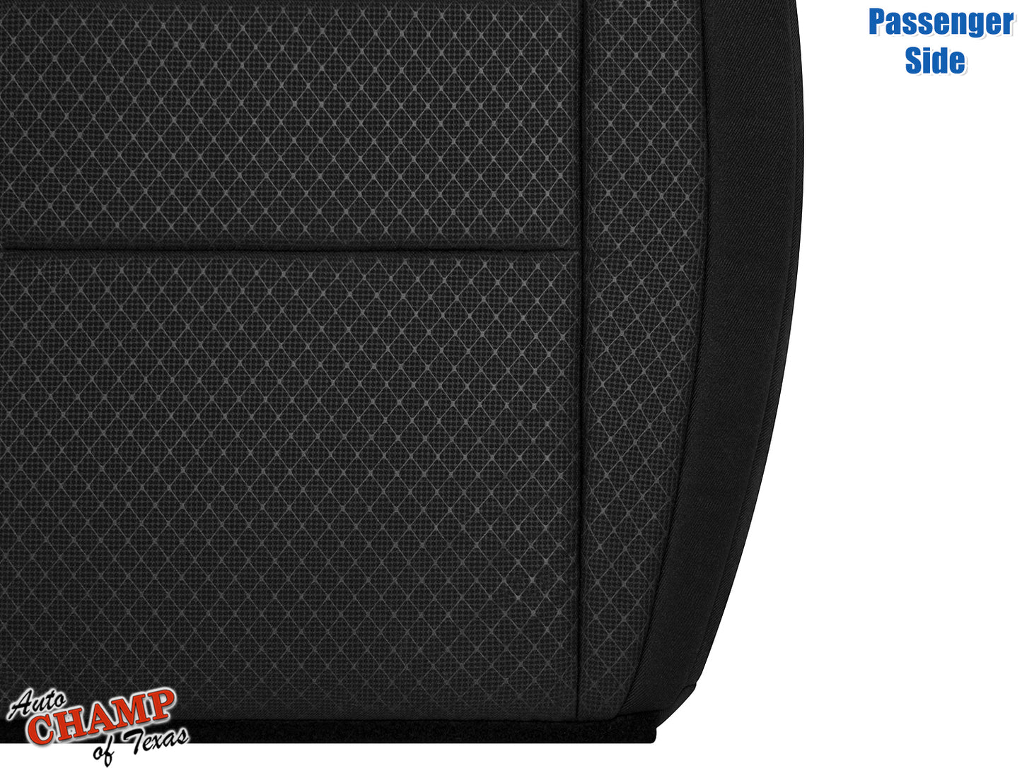 2018-2022 Jeep Grand Cherokee Laredo Passenger Side Bottom Cloth Seat Cover Black