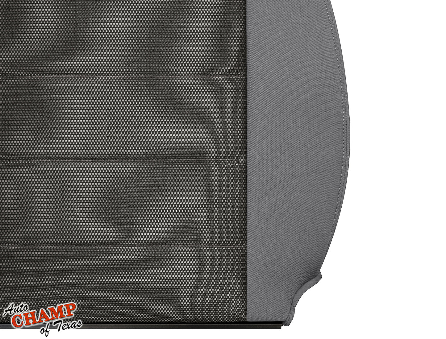 2008-2010 Jeep Wrangler X Driver Side Lean Back Cloth Seat Cover 2-Tone Gray