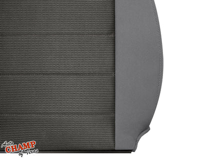 2008-2010 Jeep Wrangler X Driver Side Lean Back Cloth Seat Cover 2-Tone Gray