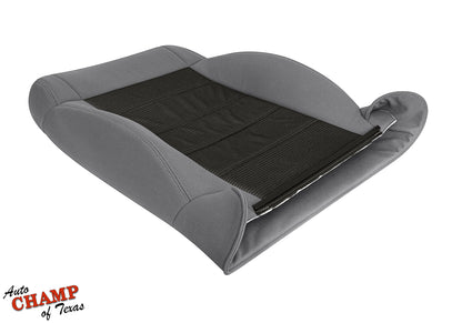 2008-2010 Jeep Wrangler X Driver Side Lean Back Cloth Seat Cover 2-Tone Gray