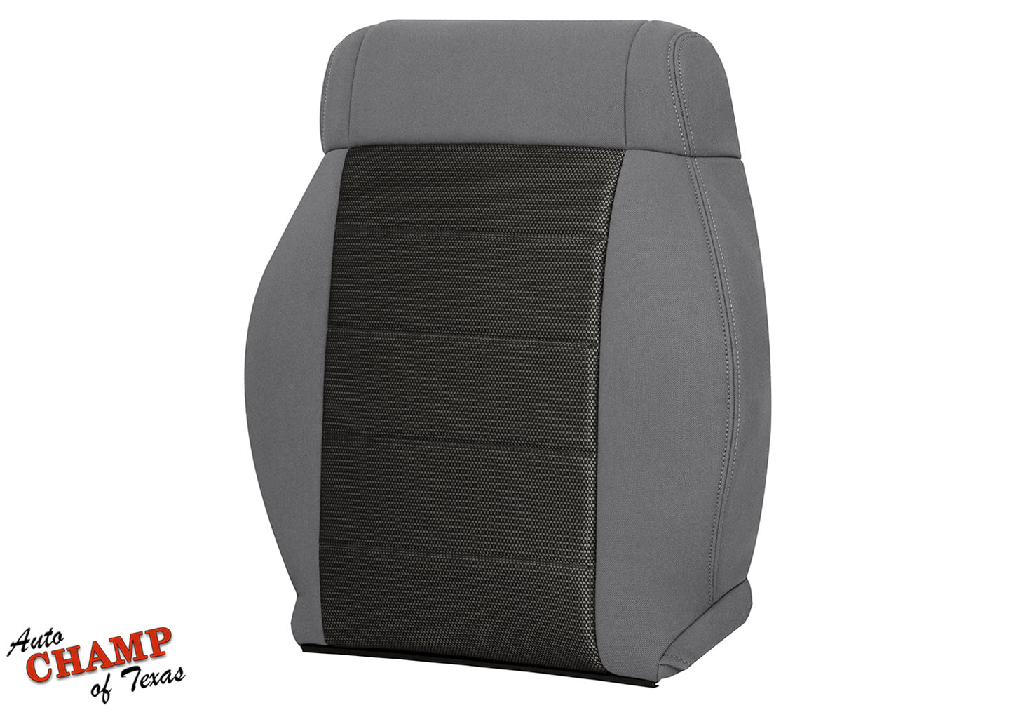 2008-2010 Jeep Wrangler X Driver Side Lean Back Cloth Seat Cover 2-Tone Gray
