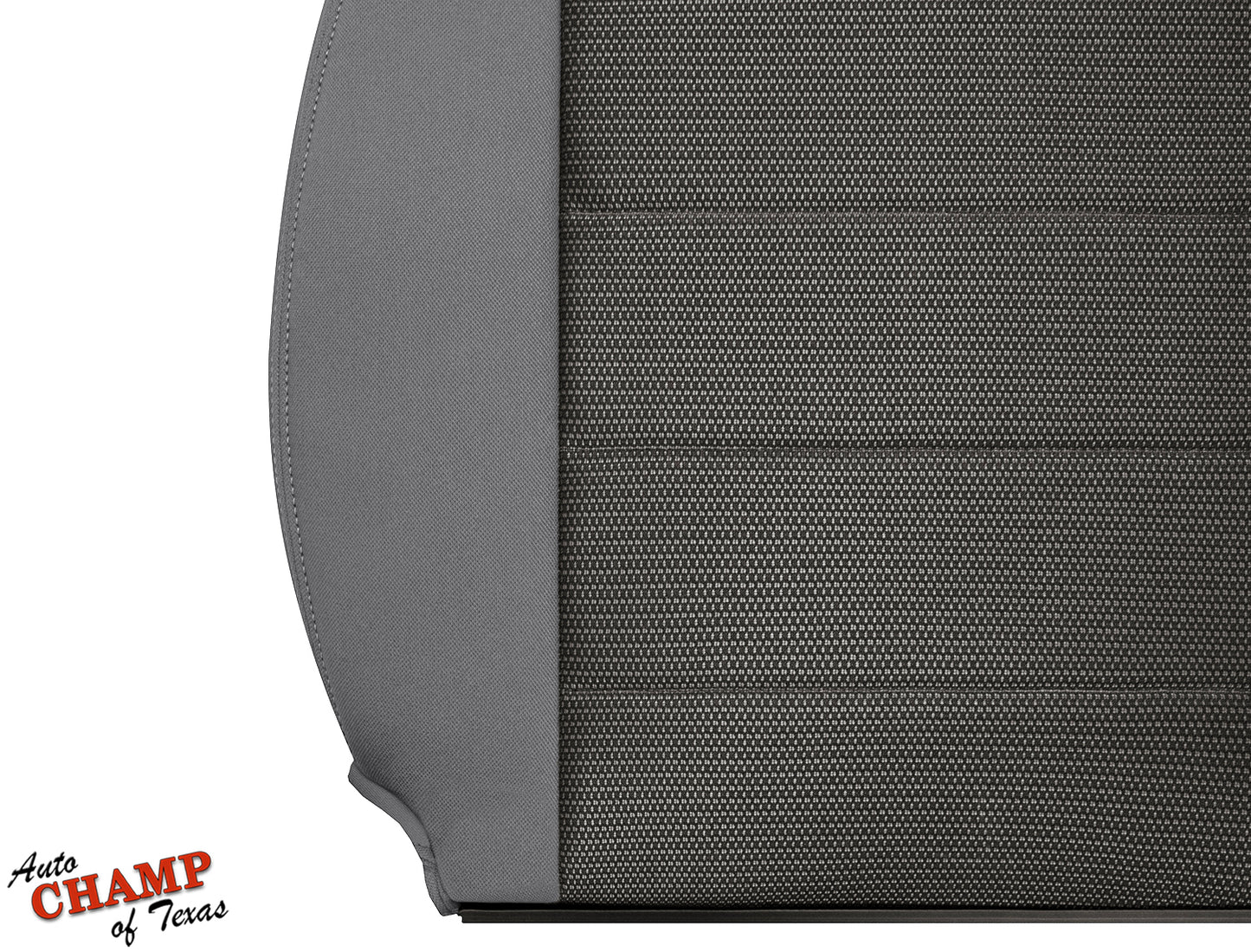 2008-2010 Jeep Wrangler X Driver Side Lean Back Cloth Seat Cover 2-Tone Gray