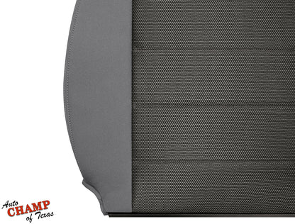 2008-2010 Jeep Wrangler X Driver Side Lean Back Cloth Seat Cover 2-Tone Gray