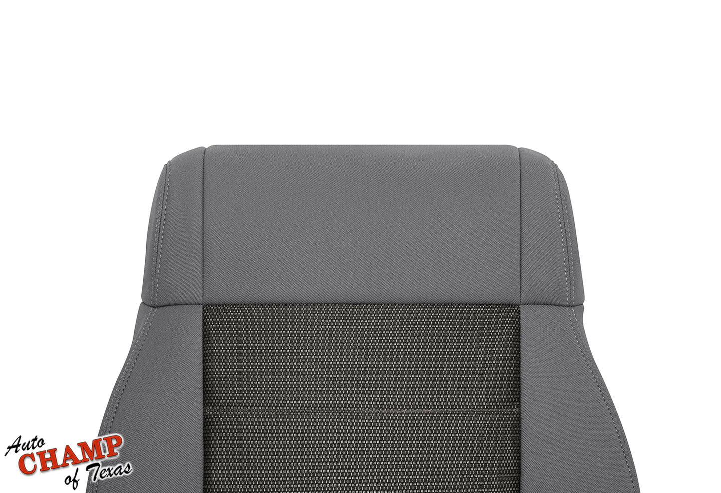2008-2010 Jeep Wrangler X Driver Side Lean Back Cloth Seat Cover 2-Tone Gray