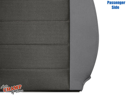 2008-2010 Jeep Wrangler X Passenger Side Lean Back Cloth Seat Cover 2-Tone Gray