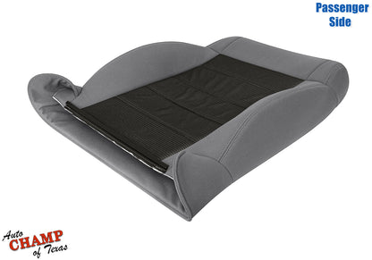 2008-2010 Jeep Wrangler X Passenger Side Lean Back Cloth Seat Cover 2-Tone Gray