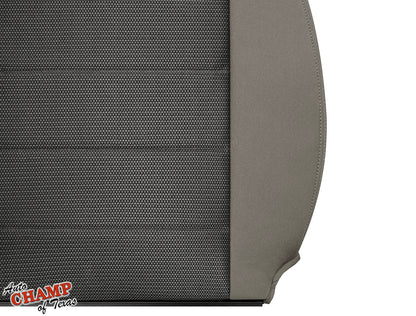 2008-2010 Jeep Wrangler X Driver Side Lean Back Cloth Seat Cover 2-Tone Tan