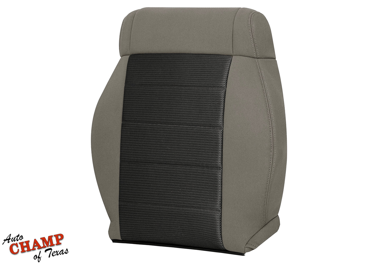 2008-2010 Jeep Wrangler X Driver Side Lean Back Cloth Seat Cover 2-Tone Tan