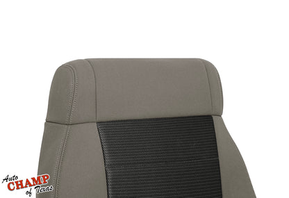 2008-2010 Jeep Wrangler X Driver Side Lean Back Cloth Seat Cover 2-Tone Tan