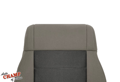 2008-2010 Jeep Wrangler X Driver Side Lean Back Cloth Seat Cover 2-Tone Tan