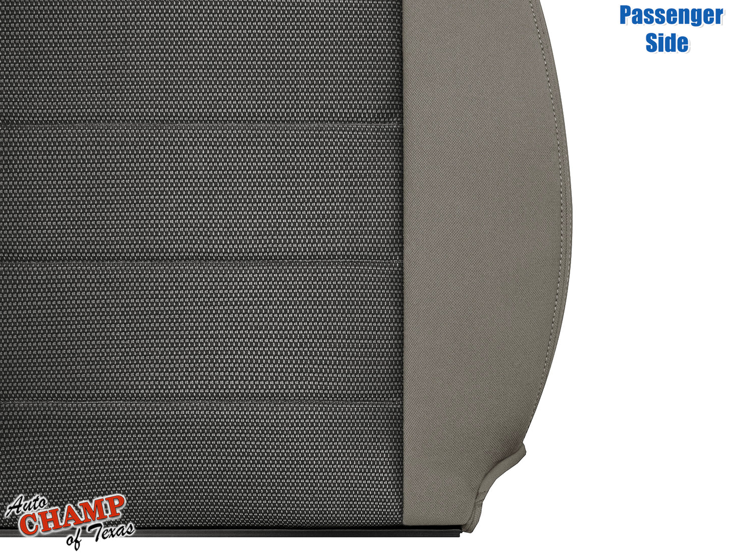2008-2010 Jeep Wrangler X Passenger Side Lean Back Cloth Seat Cover 2-Tone Tan