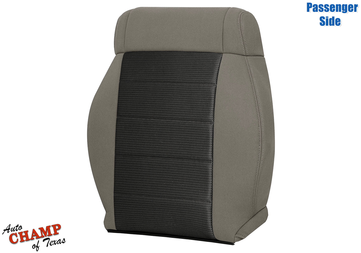 2008-2010 Jeep Wrangler X Passenger Side Lean Back Cloth Seat Cover 2-Tone Tan